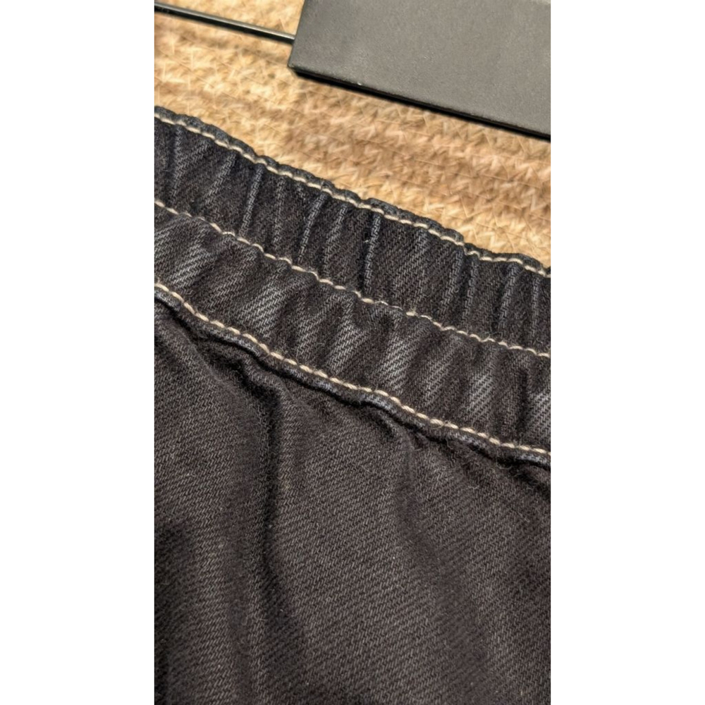 Women's BDG Urban Outfitters Black Cargo Pants with White Stitching Size 29 - Picture 9 of 11